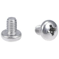 Unique Bargains M4x6mm Machine Screws Pan Phillips Cross Head Screw Fasteners Bolts 60Pcs