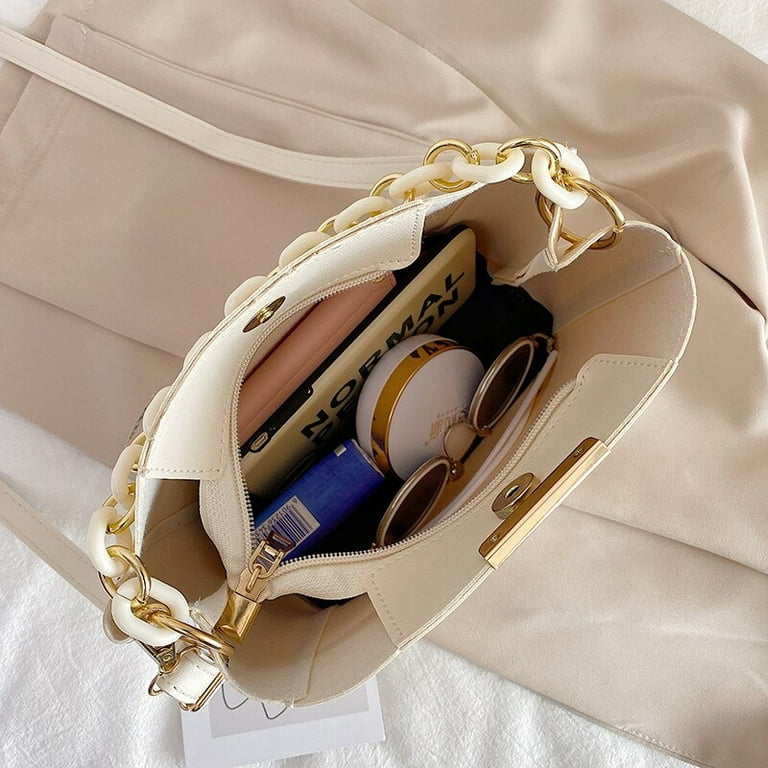 New Arrival Solid Color Pu Material Elegant Women's Shoulder Bag