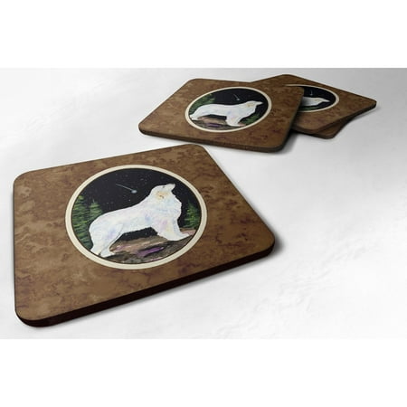 

Carolines Treasures SS8471FC Starry Night Great Pyrenees Foam Coaster Set of 4 3 1/2 x 3 1/2 multicolor
