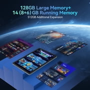 Android 15 Tablet ,4G LTE Cellular,14GB RAM,128GB ROM,2TB Expand,Octa Core,10.1 Inch FHD IPS Screen,8000mAh Battery,8+13MP Dual Camera,Dual Sim Card Slot,2.4/5G WiFi,Bluetoot