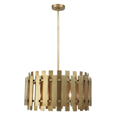 

6 Light Pendant in Mid Century Modern Style 24 inches Wide By 20 inches High Bailey Street Home 218-Bel-2944885