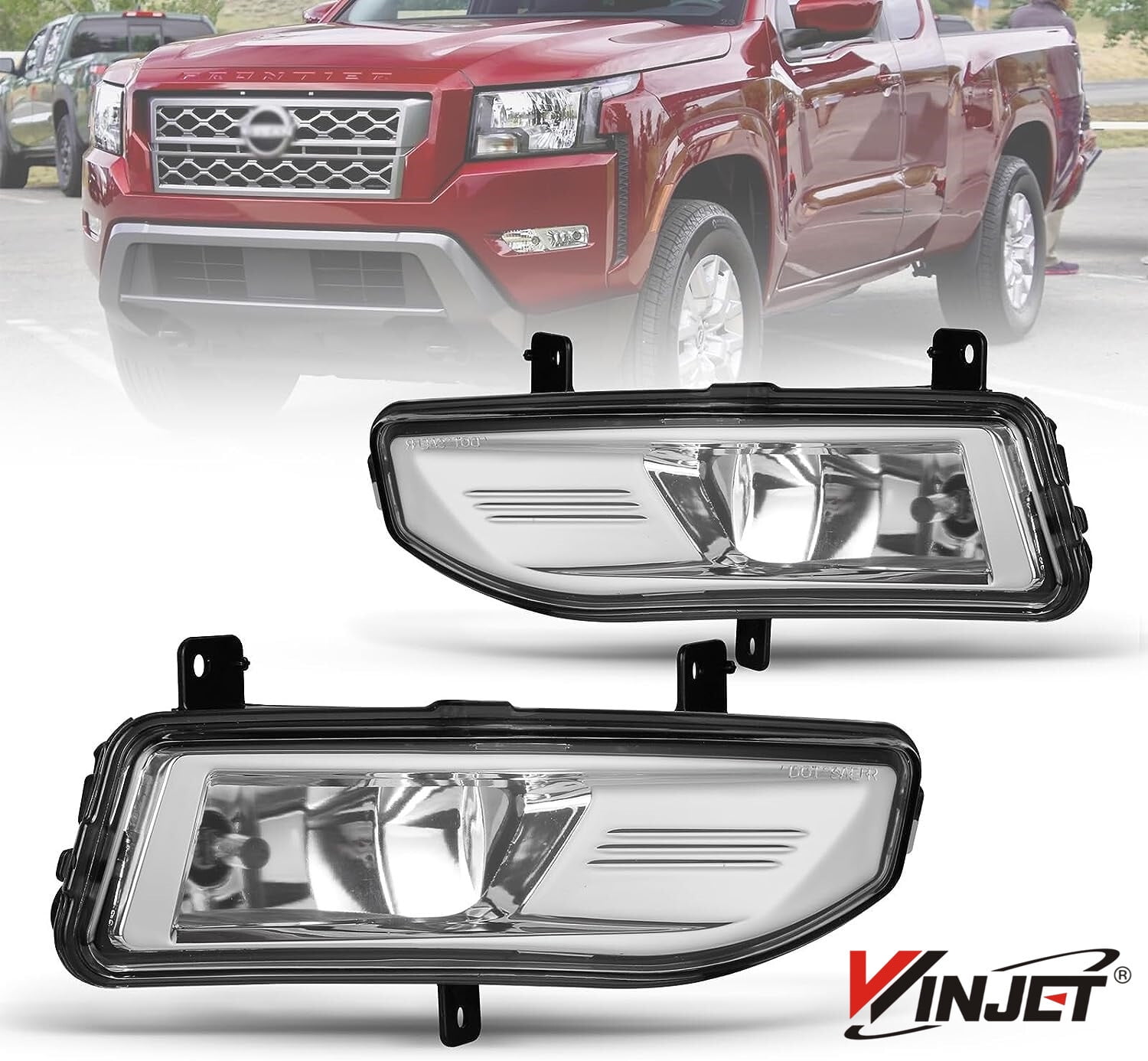 Pair Fog Lights for 2022 2023 Nissan Frontier OEM Front Fog Light