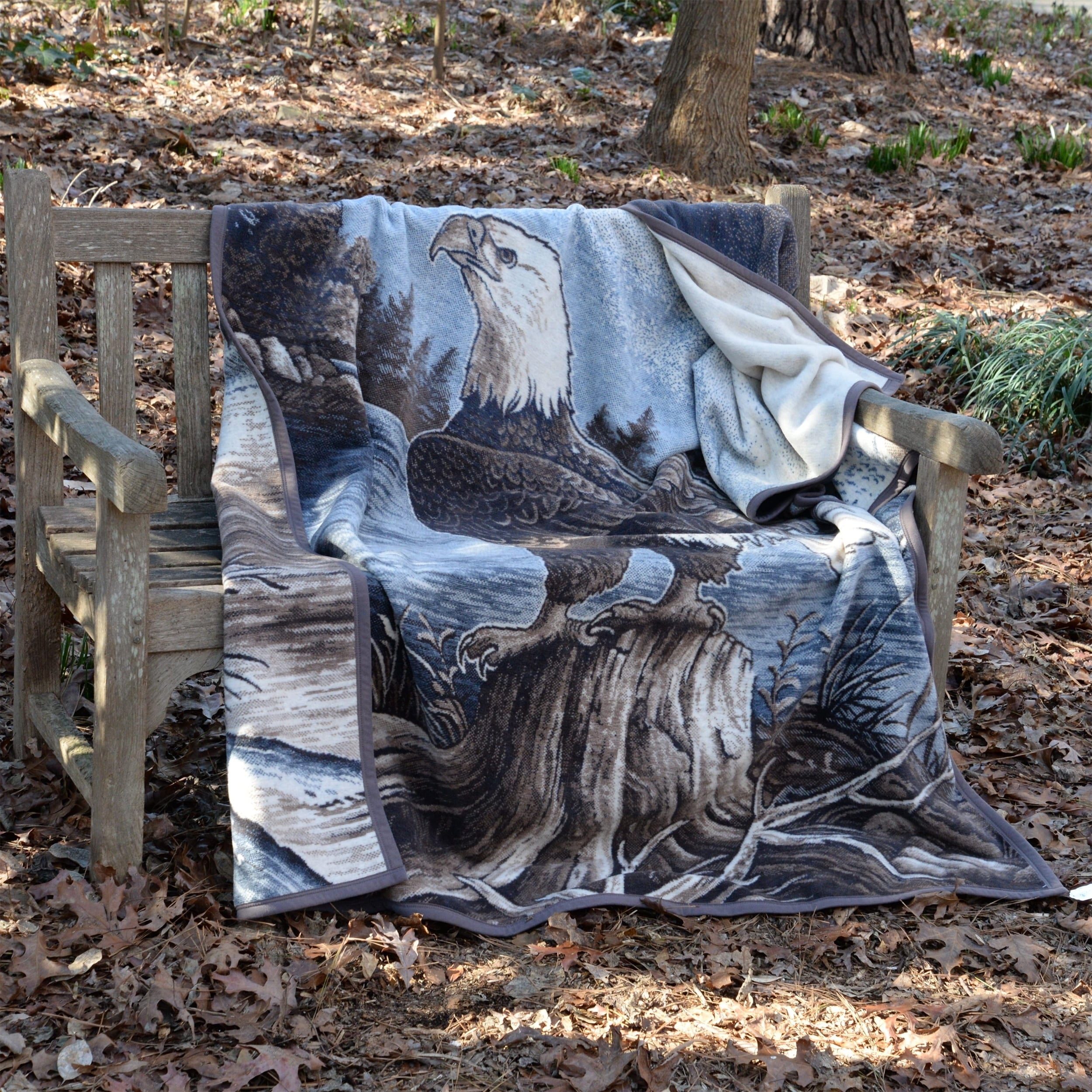 IBENA Sorrento Eagle Throw Blanket