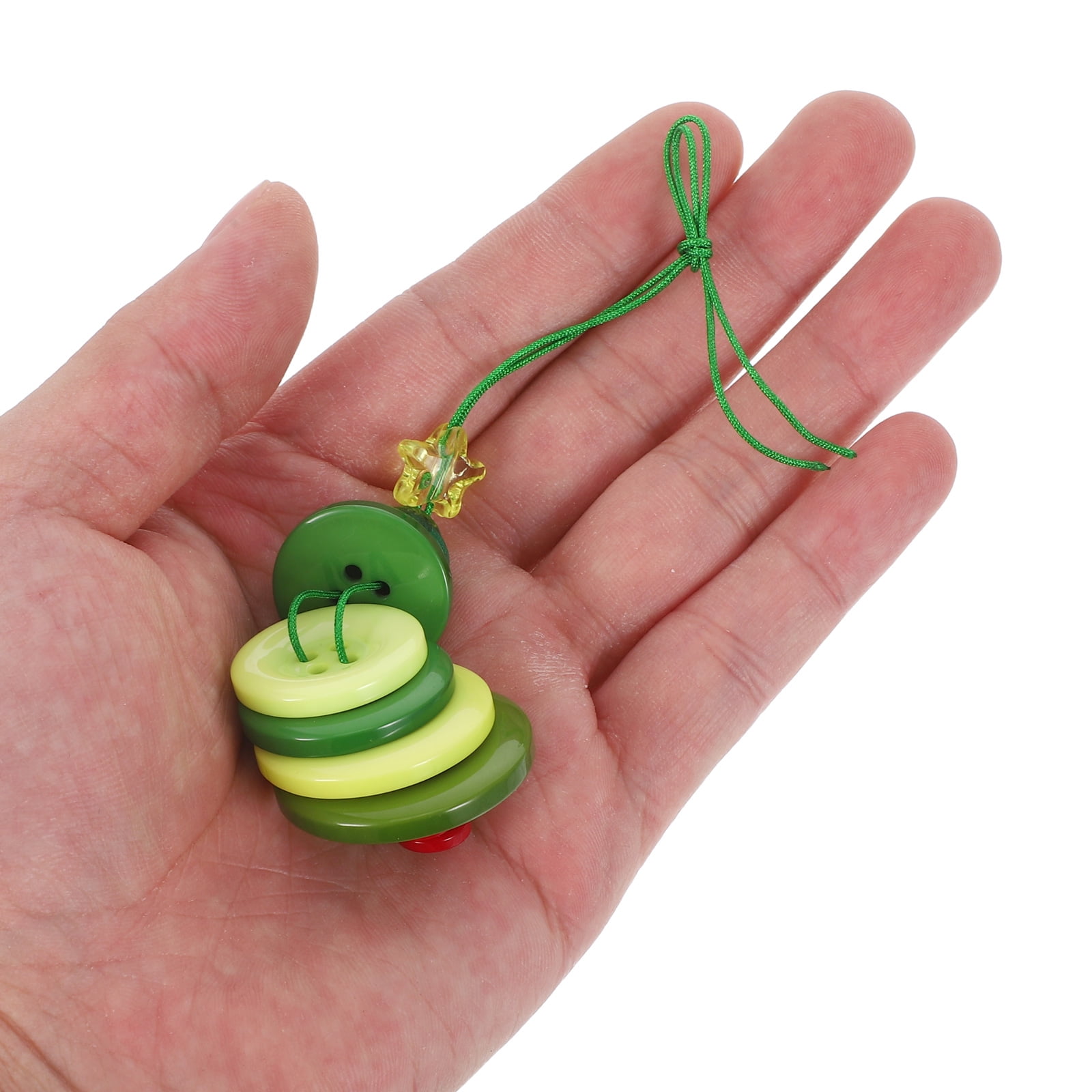 OUNONA Christmas Tree Ornament Kit, 1 Set Green Holiday Decorations for Crafting and Festive Season Fun