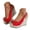 Red, variant on Pandaie Women's Peep Toe Wedges Heels Slingback Buckle Platform Espadrille Leather Bowknot Fashion Dressy Casual High Heel Pumps Shoes Black Size 7