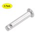 thumbnail image 1 of Pasadores de clevis de un solo agujero Uxcell 4mm x 20mm cabeza plana de acero inoxidable 304 pin de bisagra 4Pcs, 1 of 5