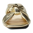 thumbnail image 3 of Nine West Dipa3 Gold Slip On Squared Open Toe Kitten Heeled Fashion Sandals (Gold, 7), 3 of 6