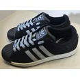 thumbnail image 2 of Ad-id-as Men's Black/Lite Grey/ White Suede/Leather Sneakers PWI 001001 Size 8.5, 2 of 6