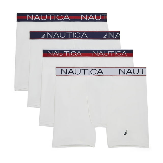 Calzoncillos tipo bóxer Nautica, edición limitada, microelásticos, paquete de 4