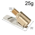thumbnail image 5 of Tekuisi 8mm Car Tire Valve Clamp Nozzle Solid Brass Inflator Quick Connector Inflation Pump Adapter Tire Accessories, 5 of 6