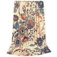 thumbnail image 2 of Balery Floral With Birds And Fantasy Flowers Manta de Felpa Suave y Acogedora – Cobija de Franela Aterciopelada para Cama, Lavable y Cálida para Sofá, Mascotas, Transpirable-50"x40", 2 of 7