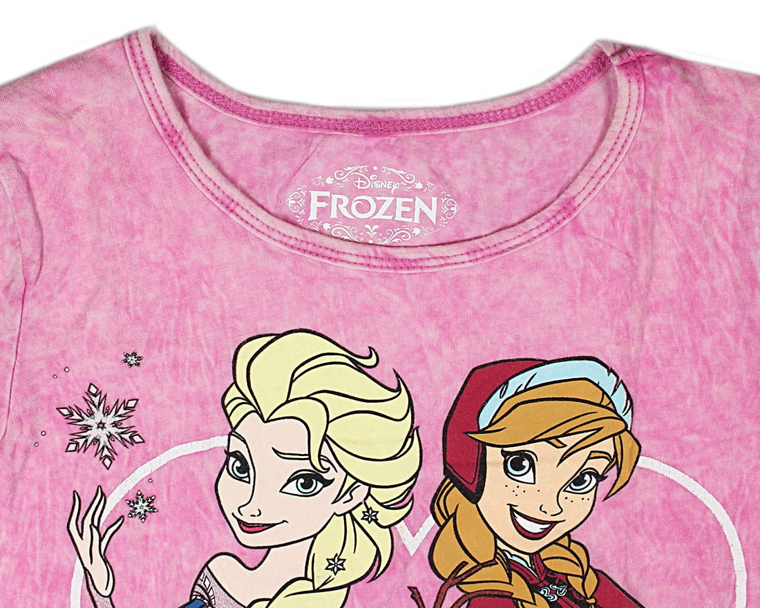Girls Frozen T-Shirt /& Leggings Set Elsa Anna Olaf New Official 100/% Cotton