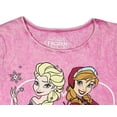 thumbnail image 2 of Disney Big Girls Frozen Elsa, Anna and Olaf Hi-Lo T-Shirt (X-Small), 2 of 2