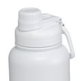 thumbnail image 3 of Mainstays 40 fl oz Arctic White Solid Print Insulated Stainless Steel Water Bottle with Narrow Mouth Chug Lid, 3 of 9