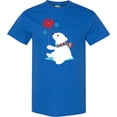 thumbnail image 3 of Inktastic Polar Bear, Bear with Scarf, Cute Bear, Snowflakes T-Shirt, 3 of 5