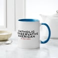 thumbnail image 6 of CafePress - Catholic Conservative American Mug - 11 oz Ceramic Mug - Novelty Coffee Tea Cup, 6 of 6