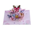 thumbnail image 2 of 3D Butterfly Floral Pop Up Card, Perfect Greeting Card for Mother's Day, Birthday, Valentine's, Wedding, Suitable for Mom, Wife, Daughter, Grandma, Women, 2 of 7