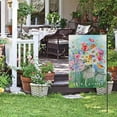 thumbnail image 4 of Welcome Spring Flower Garden Flag 12.5x18 Double Sided Vertical,Home Love Summer For Farmhouse Rustic Yard Outside Outdoor House Decoration, 4 of 6