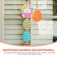 thumbnail image 4 of 8Pcs Oval Rattan Balls Easter Eggs Ornaments for Hanging Decorations, 4 of 6