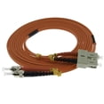 thumbnail image 2 of 3m ST/UPC-SC/UPC OM1 Multimode Duplex OFNR 2.0mm Fiber Optic Patch Cable, 2 of 3
