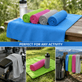 thumbnail image 5 of 4 Pack Cooling Towels (40"x12"), Cooling Neck Wraps, Ice Towel, Soft Breathable Chilly Towel, Workout & More Activities Blue/Grey/Green/Pink, 5 of 6