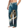 thumbnail image 6 of Sikiie Surfing Guinea Pig Mens Pajama Pants Sleep & Lounge Pants, PJ Bottoms With elastic waistb and Pockets Medium, 6 of 6