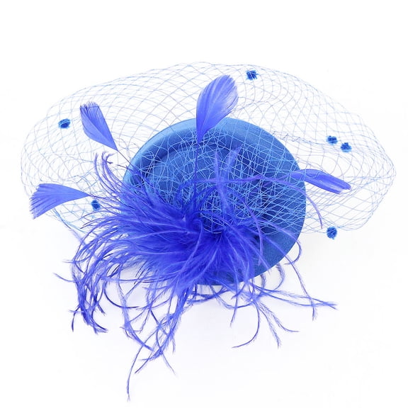 MUSEYA European American style women beret in Royal Blue for weddings 1Set