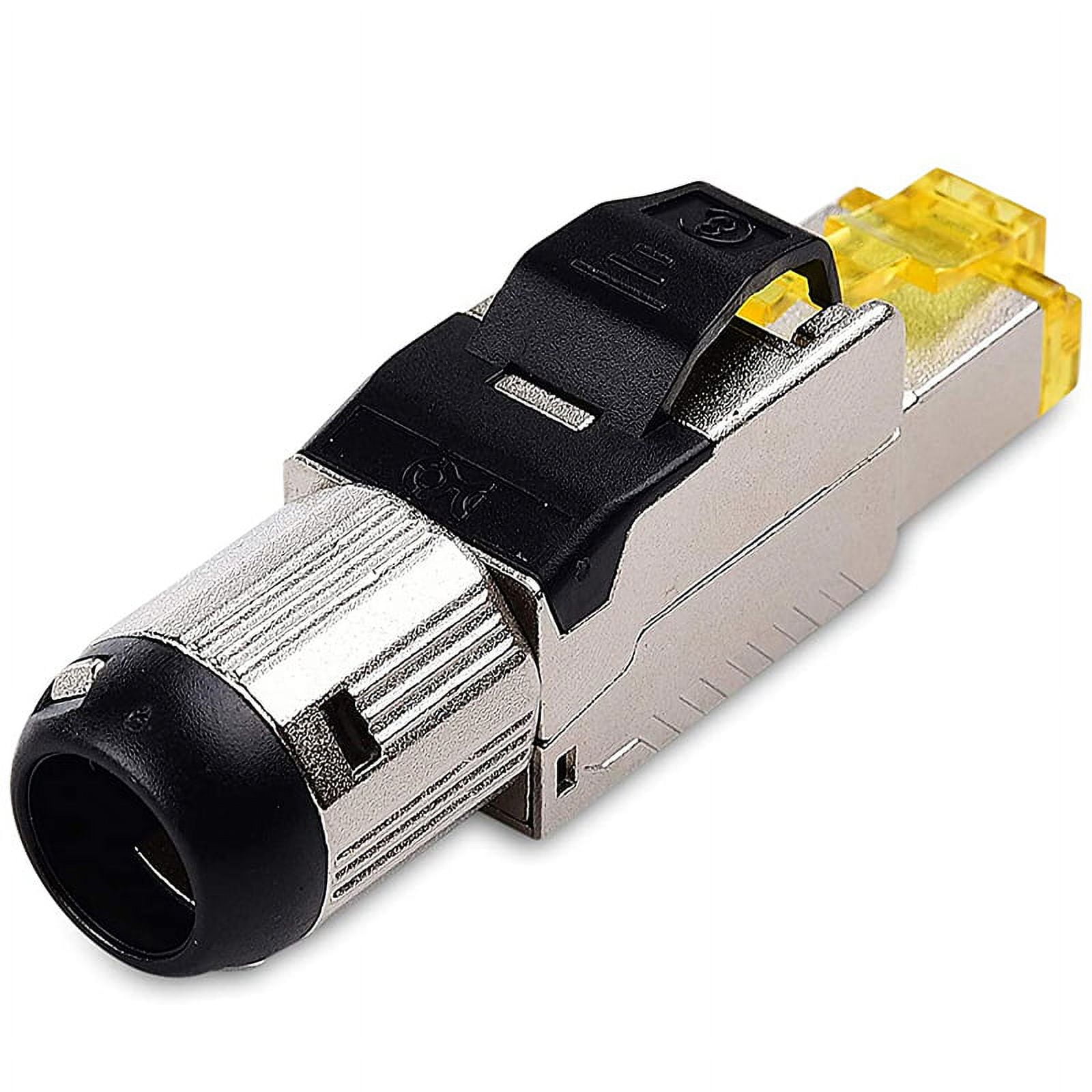 Connector RJ45  Cat8 8P8C Modular, Field Terminable Plug, Shielded, S —  Conversions Technology