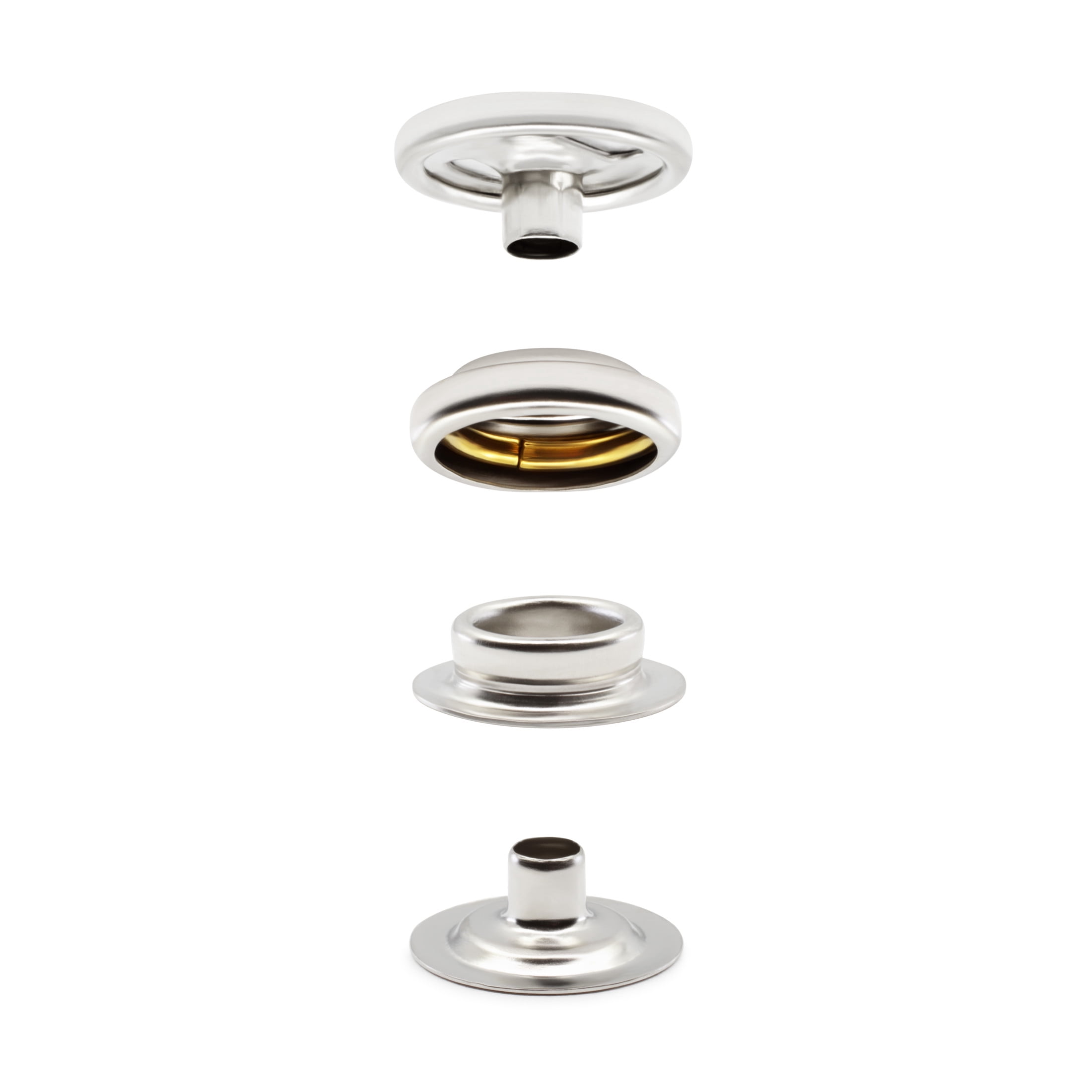 Dritz Heavy Duty Snap Kit, 5/8-Inch, 7 Count, Nickel-Plated Brass