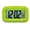 Green, variant on Digital Alarm Clock With Snooze Button And Night Light Perfect For Home Office Use Displays Time And Temperature Clearly