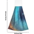 thumbnail image 3 of SKYSONIC Hanging Kitchen Towel set of 2,12" x 17" Eye of The Universe Towel Set Dry Towels for Kitchen, Bathroom, Laundry Room Table, 3 of 7