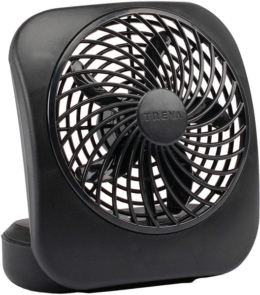 O2COOL 5" Battery Operated Clip Fan Powerful Portable Indoor Outdoor 2Speed Grey 