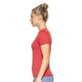 thumbnail image 2 of Expert Brand USA-Made Women's Athletic Heather V-Neck T-Shirt, Dark Heather Red, Medium, 2 of 5