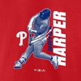 thumbnail image 4 of Men's Bryce Harper Red Philadelphia Phillies Player Graphic T-Shirt, 4 of 4
