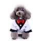 thumbnail image 2 of Traje de perro, cachorro, gatito, mascota, traje con lazo, caballero S blanca, 2 of 9
