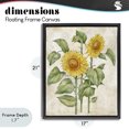 thumbnail image 4 of Stupell Industries Cottage Floral Journal Vintage Sunflower Black Floating Frame Canvas Art, 17 x 21, by Paul Brent, 4 of 8
