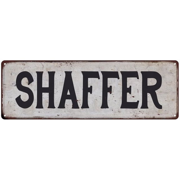 SHAFFER Vintage Look Rustic Chic Metal Sign 8x24 108240036723