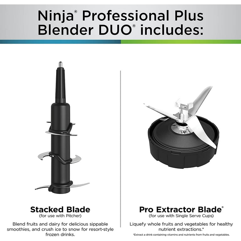 Ninja 72 oz. Pitcher with Lid AND Blade Professional Blender BL621