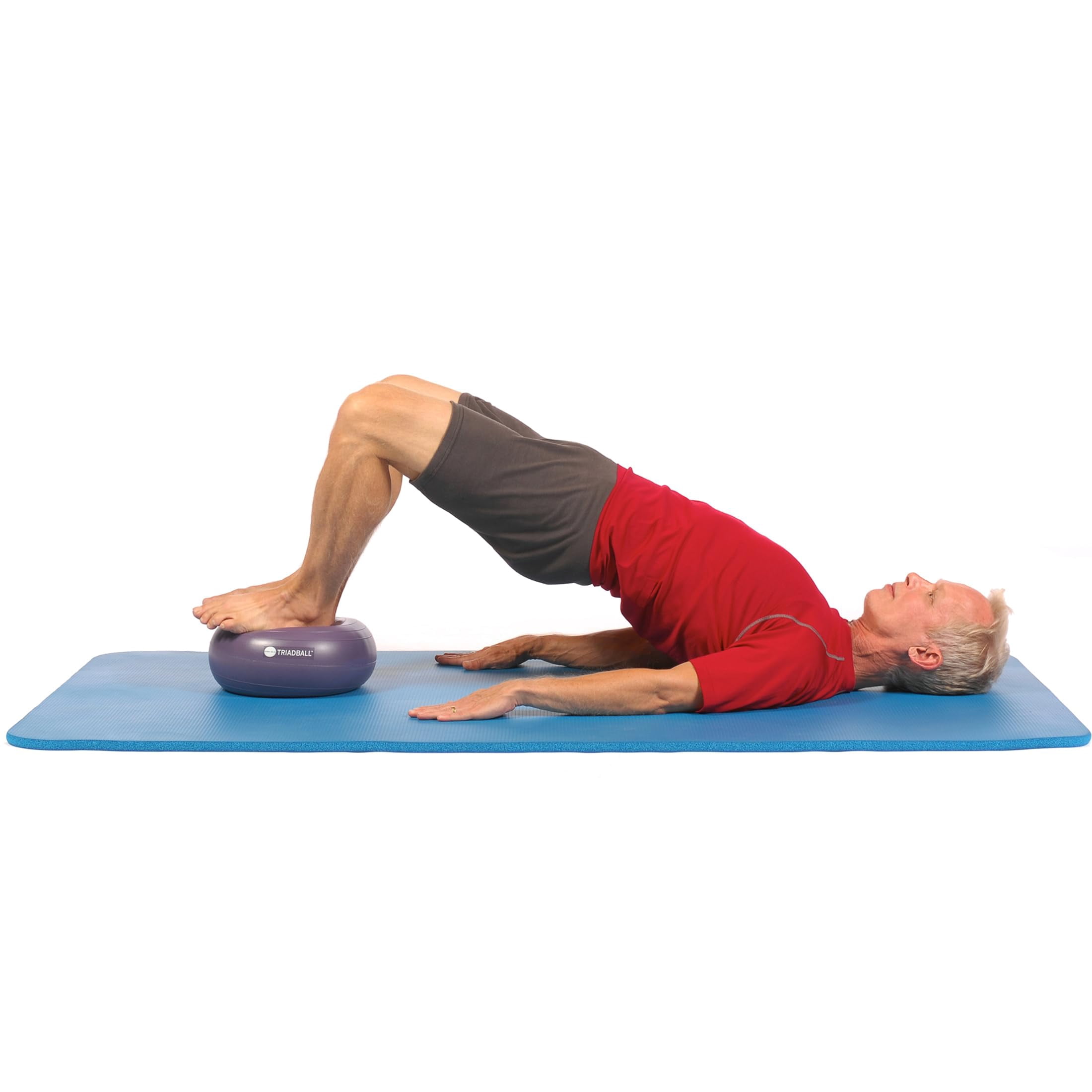 OPTP TRIADBALL – 9½” Diameter Pilates Ball, Adjustable Firmness Workout Ball, Yoga Ball, Stability Ball, and Core Strength Exercise Ball - Unique Texture, Size and Material Composition