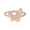 Rose Gold, variant on Rose Gold Butterfly Open Band Ring for Women, Delicate Wing Statement Ring with Soft Sparkle