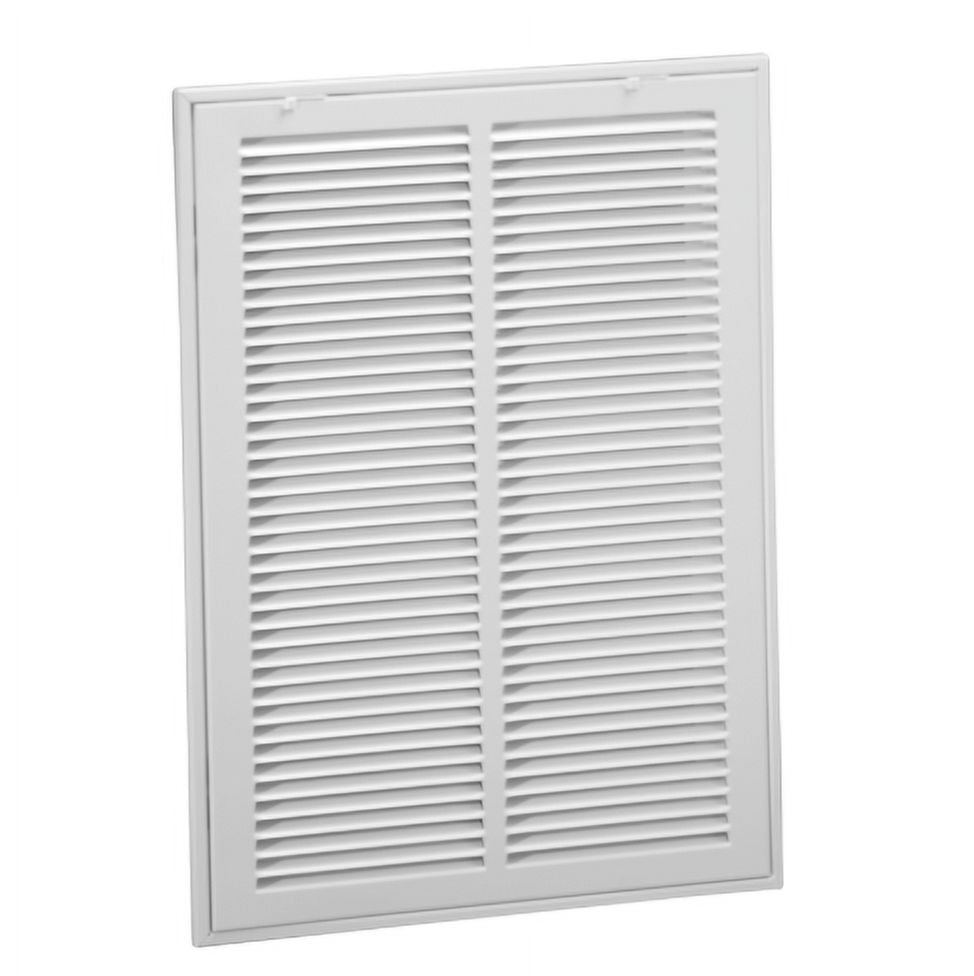 Rückluftgitter Aus Stahl 45,7x45,7 Cm – Für 2,5 Cm Filter, Abnehmbare Front, Weiß Pulverbeschichtet