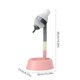 thumbnail image 3 of Cuenco dispensador de agua para mascotas para perros y gatos | Botella de bola de lamedo a prueba de derrames de 650ml | Diseño plástico integrado - Rosa gris beige | Estación de bebida automática, 3 of 6