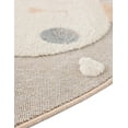 thumbnail image 4 of Unique Loom Whimsy Kids Collection Area Rug - Heart Bunny  (5' 1" Round Peach Blossom/Ivory), 4 of 9