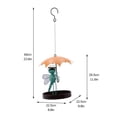 thumbnail image 3 of strola Toys Decorative Hanging Bird Feeder - Weatherproof Outdoor Garden Decor with Easy-Clean Design to Attract Wild Birds, 3 of 7