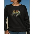 thumbnail image 2 of Birds On A Blossoming Cherry Sweatshirt Women -Image by Shutterstock, Female Medium, 2 of 4
