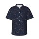 thumbnail image 1 of Fotbe Copper-Gold Gloss Outline Lily Flower Camisa Hawaiana para Hombre Unisex – Camisa Casual de Verano con Botones de Manga Corta de Algodón y Lino,Large, 1 of 7