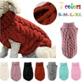 thumbnail image 6 of Dog Winter Knit Sweater, Cozy Warm Pet Clothes for Small Dogs Fall Winter Outfit, 6 of 9
