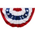 thumbnail image 2 of American Flags Bunting 1.5 X 3 FT,4th Of July Decorations Outdoor,Fourth Of July Bunting Flag Banners,USA Flags Pleated Fan Flag,Patriotic Bunting For Outside,Red White And Blue Buntings Decor, 2 of 8