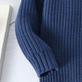 thumbnail image 6 of newwalpole Girls Sweaters Winter Pullover Long Sleeve Knit Sweater Jumper Tops Dark Blue for Size 6-12 Months, 6 of 8