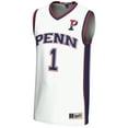 thumbnail image 2 of Youth GameDay Greats #1 White Pennsylvania Quakers Lightweight Basketball Jersey, 2 of 4